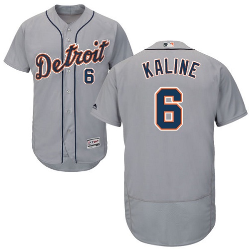 Tigers #6 Al Kaline Grey Flexbase Authentic Collection Stitched MLB Jersey